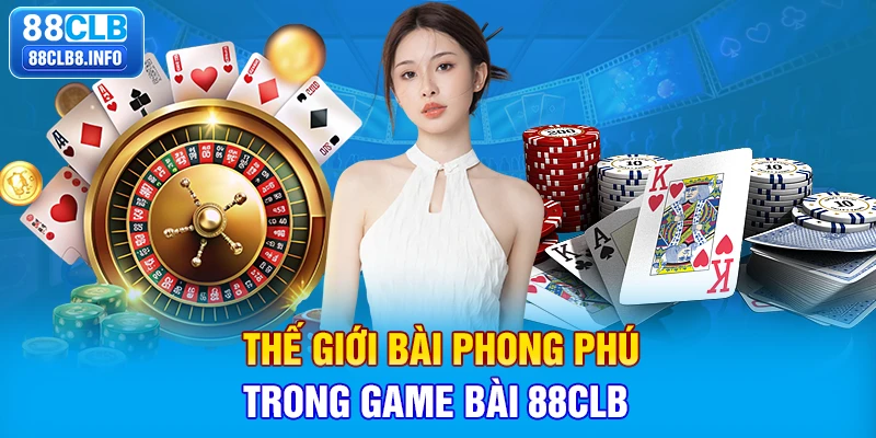 Thế giới bài phong phú trong game bài 88CLB